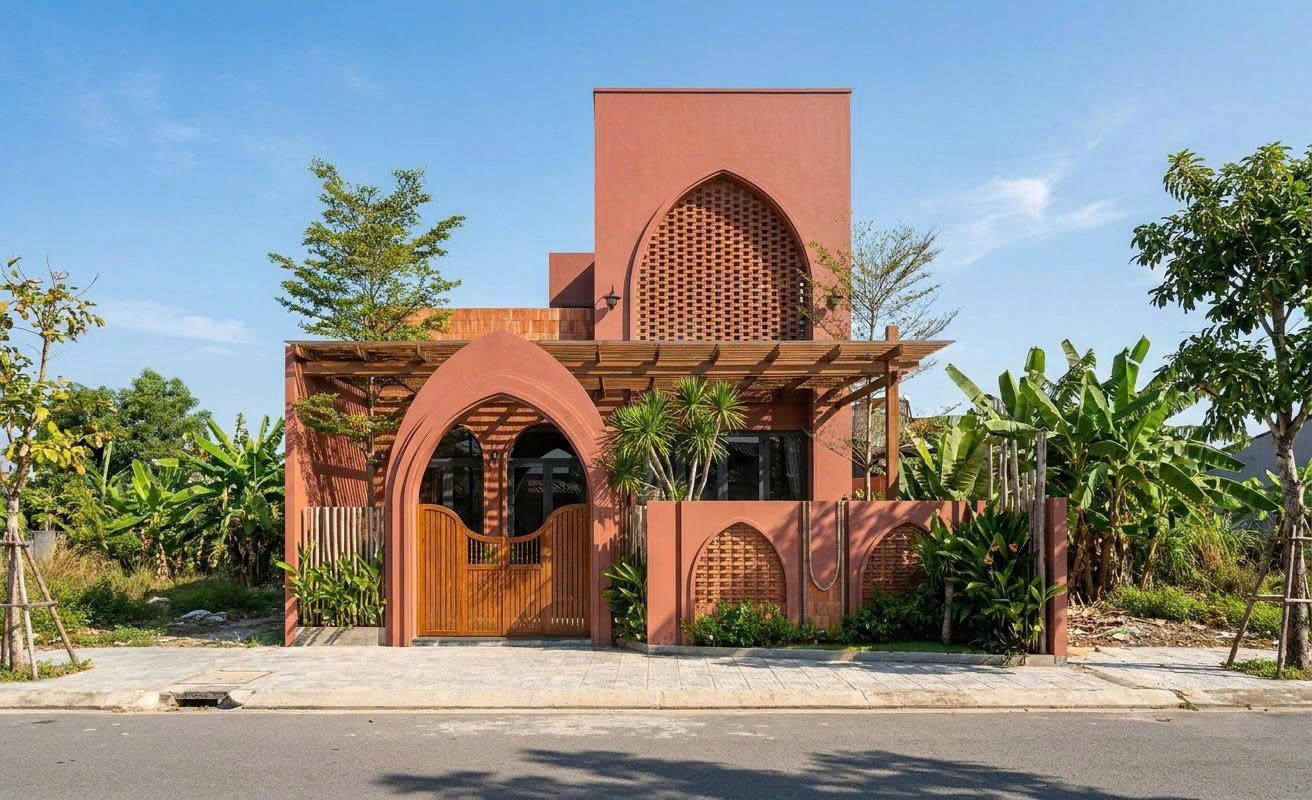 Phối cảnh 3D mặt tiền villa ban ngày